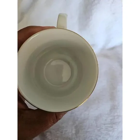 Otagiri Floral Tea Cup Coffee Mug Sheila Brown White Gold Trim Japan 4" Flowers - Picture 7 of 8